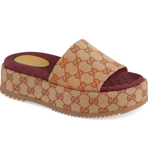 gucci platform slides nordstrom